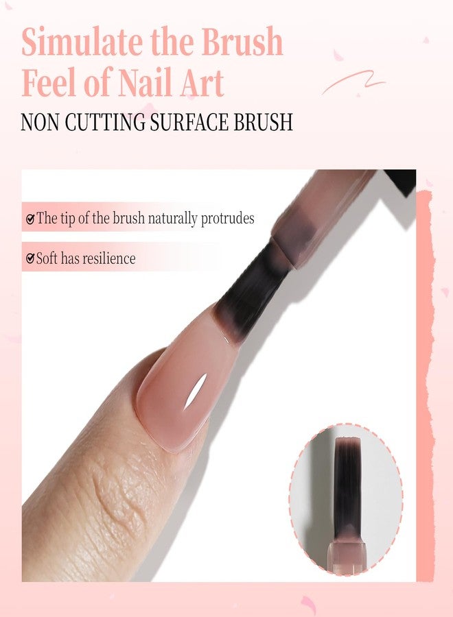 JODSONE Rubber Base Builder Gel for Nails,16.5ML 3-in-1 Nude Pink Rubber Base Gel Polish,Base Color & Builder Gel for Nails in One,for Nail Thickening Solution Strengthen,Apex Building,Enhance - Image 4